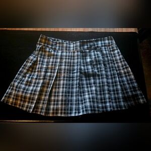 GAP Plaid Mini Skirt/Skort  in Black and White
